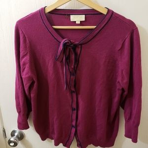 Modcloth Berry Cardigan Size XL